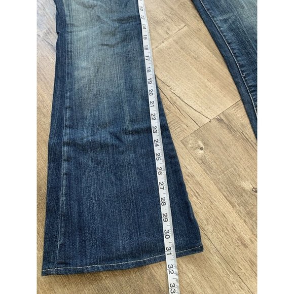 Rock & Republic Roth Rthva Jeans Low Flare Blue Size 28 Cut 000291 - Picture 5 of 12